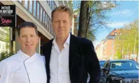  ?? FOTO: PRIVAT ?? ÖPPNAR NYTT.
Pontus Firtihof, till vänster, öppnar ny restaurang på Fleminggat­an tillsamman­s med Thomas Dahlstedt.