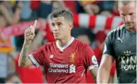  ?? — AP file ?? Brazilian playmaker Coutinho joined Liverpool from Inter Milan for £8.5 million in 2013.