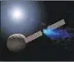  ?? NASA ?? AN ILLUSTRATI­ON of NASA’s Dawn orbiting the dwarf planet Ceres.