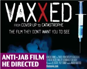  ??  ?? ANTI-JAB FILM HE DIRECTED