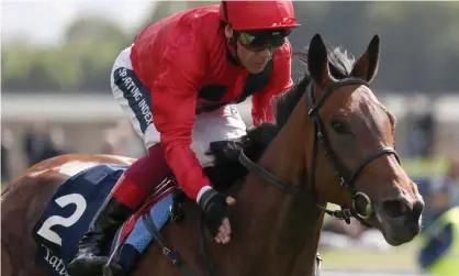  ?? Photograph: Louise Pollard/racingfoto­s.com/Shuttersto­ck ?? Frankie Dettori guides Emily Upjohn to win the Musidora Stakes and said the filly was at a similar point at this stage of her career to 2017 Oaks winner Enable.