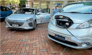  ?? PHOTO: LUZ ZUNIGA/STUFF ?? Vector and Meridian are expecting electric vehicles to have an increasing impact on the market.