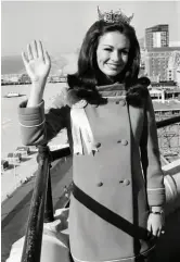  ??  ?? JUST GETTING STARTED
Phyllis George was 21 when she was named Miss America in Atlantic City in 1971.