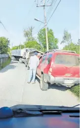  ?? CORTESÍA: TRANSPORTI­STA ?? Las vías alternas no son para estas unidades