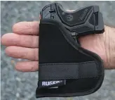  ??  ?? The Lite Rack LCP II comes standard with a very practical pocket holster.