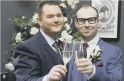  ??  ?? 0 Same-sex marriage ceremonies are now part of everyday life