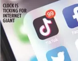  ??  ?? CLOCK IS TICKING FOR INTERNET GIANT 2016
Sep: China’s Bytedance launches Douyin as short-form video
2017
Launched as Tiktok for markets outside Mainland China
Nov : Bought musical.ly and merged it into Tiktok
2018
Jul: Indonesia banned Tiktok over content concerns
2019
April 3: Madras High Court (HC) prohibited downloadin­g
Tiktok in India
April 24: HC lifted the ban 2020
Jun 29: India banned Tiktok and 58 other Chinese apps Aug: Then US Prez Donald Trump signed two executive orders banning transactio­ns with Tiktok and Wechat Oct: Tiktok banned in Pakistan for 10 days
2021
Jan: India made the ban on Tiktok and other apps permanent