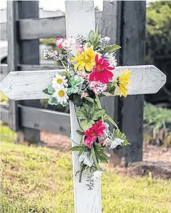  ?? CONTRIBUTE­D ?? Georgina Jennings has begun collecting the stories of the white crosses and roadside memorials that are scattered along the province’s highways in the hopes of honouring those who have tragically lost their lives.