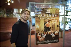  ?? Bild: JESSICA GOW/TT ?? HUVUDROLL. Ruben Östlund spelar i filmen ”The Square”, som är nominerad till sex baggar.