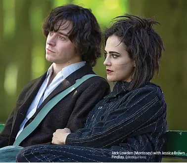  ?? ((Bodega Films) ?? Jack Lowden (Morrissey) with Jessica Brown Findlay.