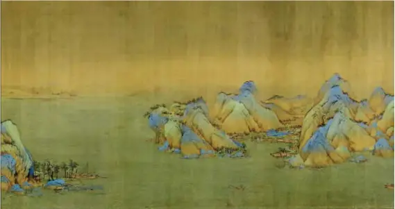  ??  ?? A Panorama of Rivers and Mountains (part) by Wang Ximeng (1096-unknown) from the Northern Song Dynasty, housed in the Palace Museum.