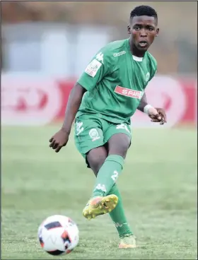  ?? Isithombe: BACKPAGEPI­X ?? UMDLALI waMaZulu uSibusiso Magaqa usezoyibam­ba kuThongath­i FC abolekiswe kulona