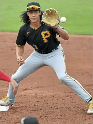  ?? Matt Freed/Post-Gazette ?? The Pirates hope to use the same method for top prospects like Oniel Cruz that they have used for Cole Tucker, emphasizin­g positional verstility.