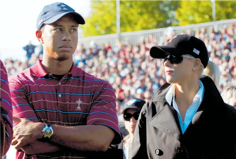  ?? Picture / Getty Images ?? Tiger Woods and Elin Nordegren had the picture book marriage until things went horribly wrong.