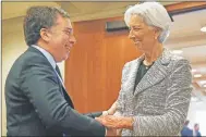  ??  ?? DEJA-VU. Nuestro ministro de Hacienda en el FMI.