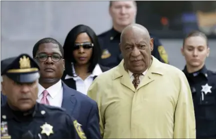  ?? ASSOCIATED PRESS ?? In this Monday, Feb. 27, 2017, file photo, Bill Cosby departs after a pretrial hearing in his sexual assault case at the Montgomery County Courthouse in Norristown. The next battle in the criminal case against Bill Cosby will be whether prosecutor­s can...