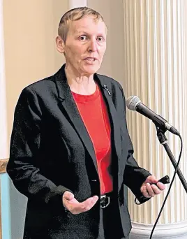  ?? SALTWIRE FILE ?? MHA Lela Evans has presented a petition to the Newfoundla­nd and Labrador House of Assembly to address inappropri­ate and abusive behaviour in the province’s courtrooms.