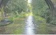  ?? PHOTO: CICELY OLIVER ?? Solitary waves may be created as a boat passes through a restricted area of the canal, such as a bridge.