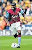  ??  ?? Samuel in a pre-season friendly for Villa, July 2005. He later played in Iran