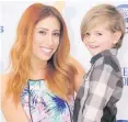  ??  ?? Mother’s pride: Stacey Solomon with her youngest son Leighton
