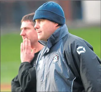  ??  ?? Craig Brown is demanding his Port Glasgow players get back to winning ways after back-to-back defeats