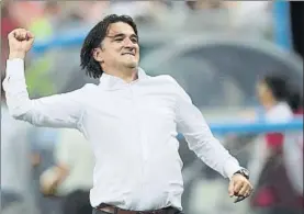  ?? FOTO: EFE ?? El selecciona­dor croata Zlatko Dalic celebró de esta firma el pase a los cuartos de final