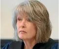  ??  ?? Chief Coroner Judge Deborah Marshall released her findings yesterday into Heather Bills’ death.