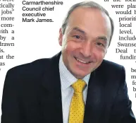  ??  ?? Carmarthen­shire Council chief executive Mark James.