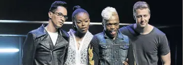  ?? PHOTO: BAFANA
MAHLANGU ?? PRO PANEL: South Africa ’ s most successful choreograp­her Somizi Mhlongo, third from left, joins ‘ Idols SA ’ judging panel of Randall Abrahams, Unathi Msengana and Gareth Cliff