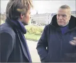  ?? (Photo Capture écran France ) ?? Laurent Delahousse a longuement interrogé Bernard Tapie dans les jardins du Luxembourg.