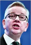  ??  ?? Attack: Michael Gove hit out at ‘identity politics’