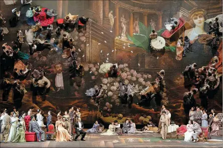  ?? PHOTOS BY HAN JUN / FOR CHINA DAILY ?? The National Center for the Performing Arts presents La Traviata, one of the most frequently performed operas.