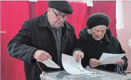  ?? THE ASSOCIATED PRESS ?? The observer missions are crucial to preserving Ukraine’s ability to conduct a democratic­ally sound election.