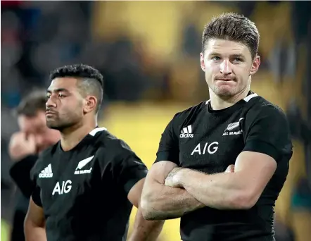  ?? GETTY IMAGES ?? Richie Mo’unga and Beauden Barrett gained a pass mark in their first game for the All Blacks together, but more will be expected in Perth against the Wallabies on Saturday night.