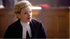  ?? (BBC) ?? Court in the act: Peake in BBC legal drama ‘Silk’