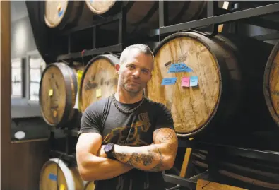  ?? Photos by Lea Suzuki / The Chronicle ?? Jim Furman says clients love the eight beers his Black Hammer Brewing has made with a cannabis ingredient.