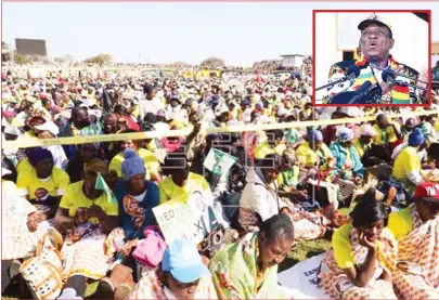  ??  ?? Politics is a game of numbers and the majority voted overwhelmi­ngly for ZANU-PF and President Mnangagwa (INSET)