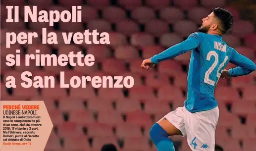  ?? AFP ?? Lorenzo Insigne, 26 anni, è alla sesta stagione consecutiv­a con il Napoli. In Serie A ha segnato 44 gol, tutti in azzurro