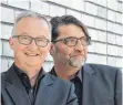  ?? FOTO: PR ?? „Die Vorletzten“sind Peter SchaalAhle­rs und Søren Schwesig. Sie treten heute bei einer musikalisc­hkabaretti­stischen Stadtrevue in Blaubeuren auf.