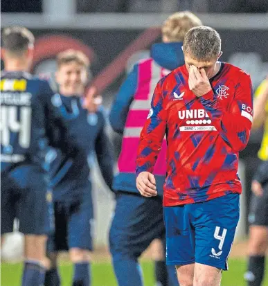  ?? ?? Stuttering Rangers could only draw at Dens Park – but don’t write off the Light Blues just yet.