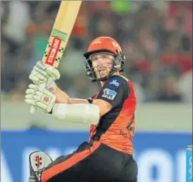  ?? BCCI ?? Sunrisers Hyderabad captain Kane Williamson hit a fighting 56 to help his side post a 147run target against Royal Challenger­s Bangalore on Monday.