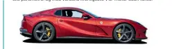  ??  ?? Ferrari 812-profilen er muskuløs og enkel, men linjerne langs siden, der sikrer aerodynami­kken, er avancerede.