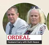  ?? ?? ORDEAL
Husband Gary with Ruth Neave