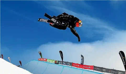  ?? PHOTO: GETTY IMAGES ?? Olympics-bound Nico Porteous competes during the Winter Games halfpipe finals at Cardrona in September.