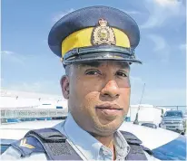  ?? JOHN MCPHEE/SALTWIRE NETWORK ?? Const. Deepak Prasad is the wellness peer support co-ordinator for the Nova Scotia RCMP. He's shown at the RCMP's headquarte­rs in Dartmouth.