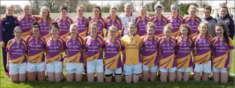  ??  ?? The Wexford squad before Sunday’s victory in Kiltoom.