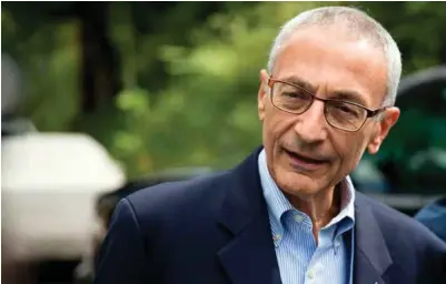  ?? FOTO: NTB SCANPIX ?? John Podesta ledet Hillary Clintons valgkampan­je.