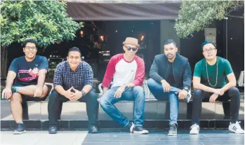  ?? SHAHRILL BASRI/ THESUN ?? Ready for Good Vibes ... (from far left) Omar, Rizdwan, Altimet, Gideon, and Dean, form part of Altimet & the Kawan Band.