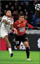  ??  ?? Ben Arfa a fait du mal à l’OL.