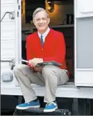  ?? Lacey Terrell ?? Two-time Oscar winner Tom Hanks portrays Fred Rogers of “Mister Rogers’ Neighborho­od” on the set of TriStar Pictures’ “You Are My Friend,” filming now in Pittsburgh.